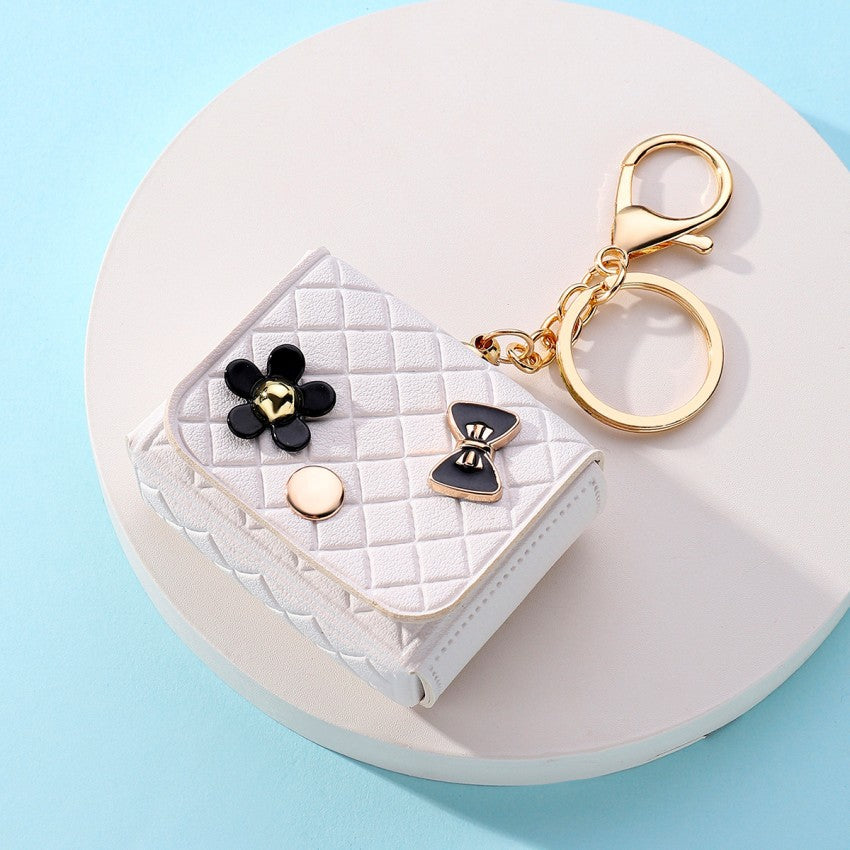 Wholesale Leather Mini Portable Zero Wallet Keychain
